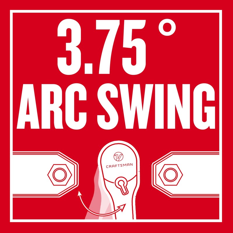 CRAFTSMAN V-SERIES Ratchet, 3/8 Inch Drive, 96-Tooth, Flexible Head XL