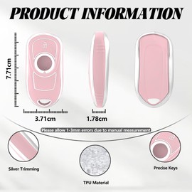 TOOMUME TOOMUME Schlsselhlle TPU, Autoschlssel Hlle 2 Tasten Passt fr Opel Vauxhall Insignia B Astra K Corsa E Zafira C Meriva B Buick Encore Envision Verano, Schlsselcover Schutz Schlsselgeh?use