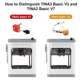 HEPHI3D Hotend Kit for TINA2 V3V5 Basic/Pro 3D Printers, not Compatible with TINA2 Basic V7 or TINA2S