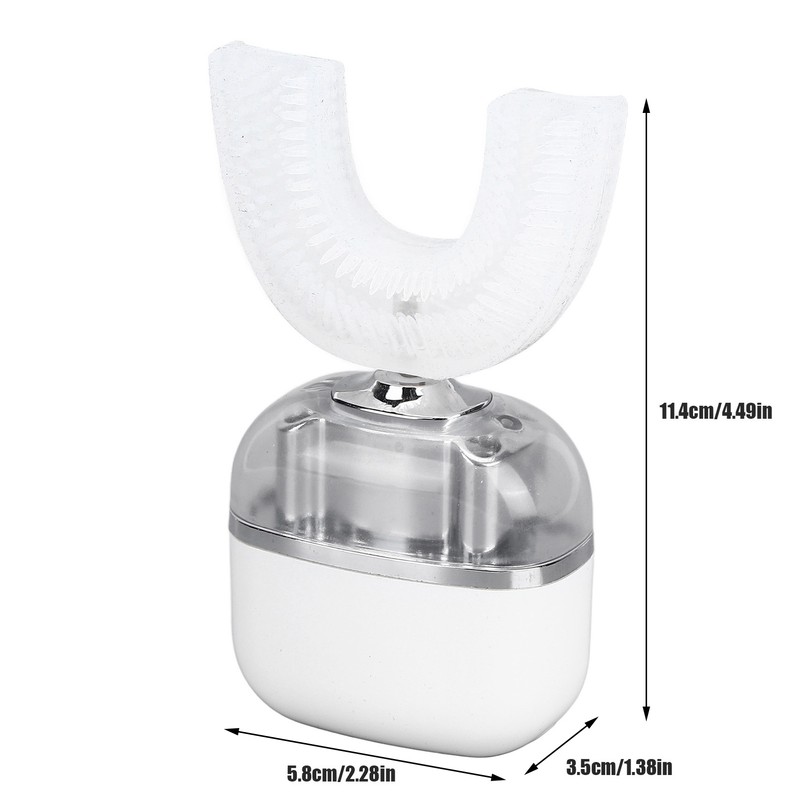 Ultrasonic U Shaped Toothbrushes For Adults High Frequency Vibration Soft