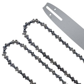 12 Inch Chainsaw Chain and Guide Bar, Replacement Chainsaw Blade for Greenworks 20262 20292 2000219 CS24L410 CS24L00, for ECHO CS-2511T-12 CS-271T CS-355T-12, for Sun Joe SWJ698E, (3Pcs 3/8 050 45DL)