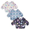 3 Pcs Long Sleeved Bib Set | Baby Waterproof Bibs