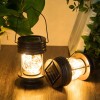 pearlstar 2 Pack Solar Lanterns Outdoor Waterproof Hanging Lights Decorative