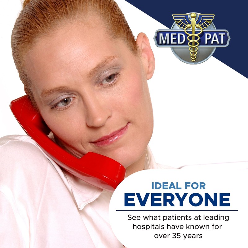 Med-Pat T4-R Full-Featured Trimline Telephone with Super Bright Ring Light