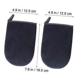 minkissy Pcs Self Tanning Mitts Sunless Tanning Gloves Lint Material Comfortable Fit Easy Application for Black