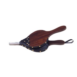 Fireplace Tools Wooden Fireplace Leather Tiger Fan Hand Blower Barbecue Utensils
