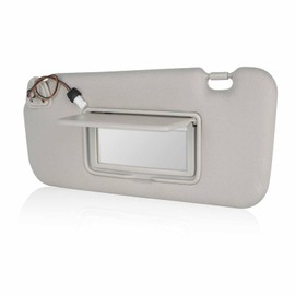 YOUXMOTO Sun Visor Left Driver Side for Nissan Murano 2009 2010 2011 2012 2013 2014 Grey, Replaces# 96401-1AA1B, with Vanity Mirror and Light