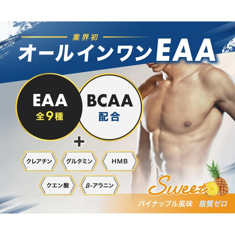 オールインワンEAA BCAA クレアチン グルタミン クエン酸 HMB アンビーク 必須アミノ酸9種配合 国産 (620g,