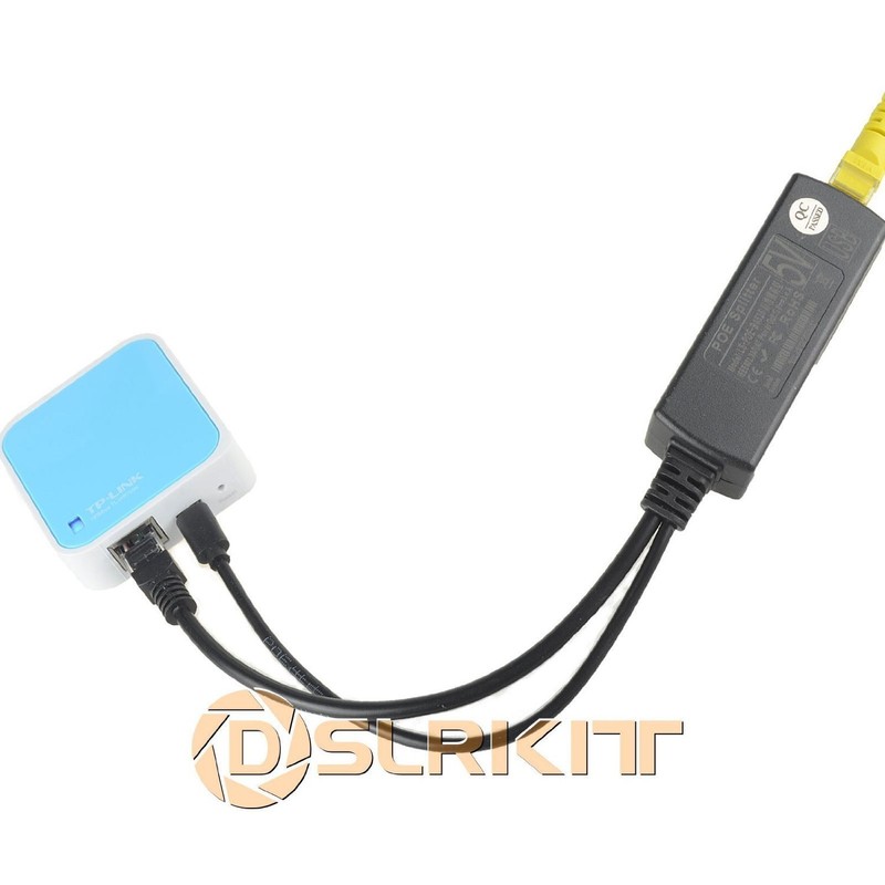 DSLRKIT Active PoE Splitter Power Over Ethernet 48V to 5V