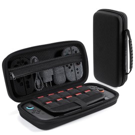 Taosan Switch2対応ポーチ キャリングケース 撥水加工 ゲームカード10枚収納可能 バッグ 保護ケース 耐衝撃 防塵 全面保護型 持ち運び便利 収納 ブラック