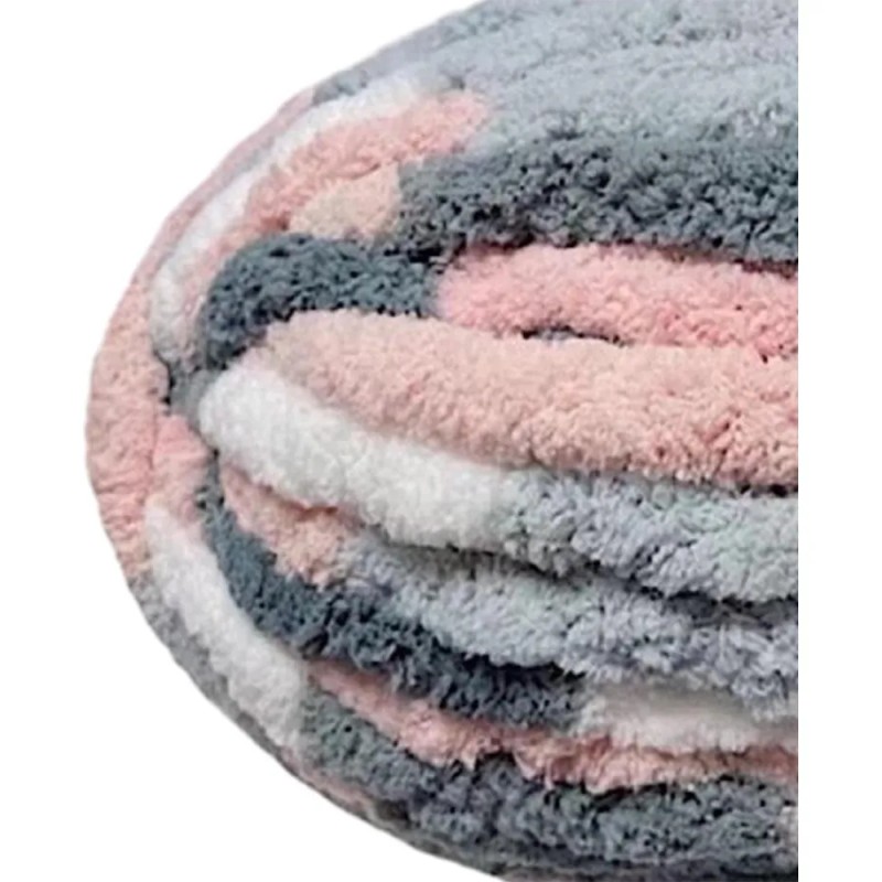 Hilados Gruesos Y Gruesos Que Rellenan Los Hilados Rosa Gris