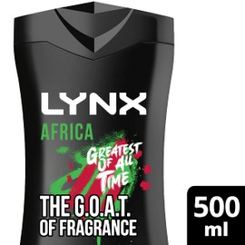 Lynx XXL Africa 12 hours of the UK’s #1 fragrance* Shower Gel body cleanser for a refreshing shower 500 ml