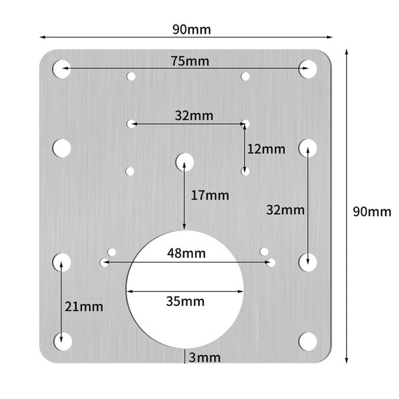 Hinge Repair Plate,10PCS Cabinet Hinge Repair Plate with Customized Screws,Stainless
