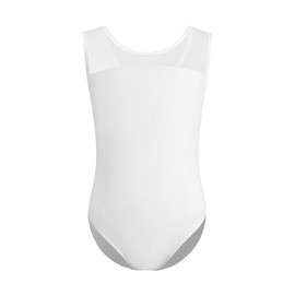 ZYXWVU Ballet Leotard, Girls' Ballet Clothing, Girls' Leotard, Girls' Sleeveless, White