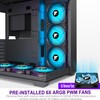 FOIFKIN PC Case - Pre-Installed 6 PWM ARGB Fan, ATX
