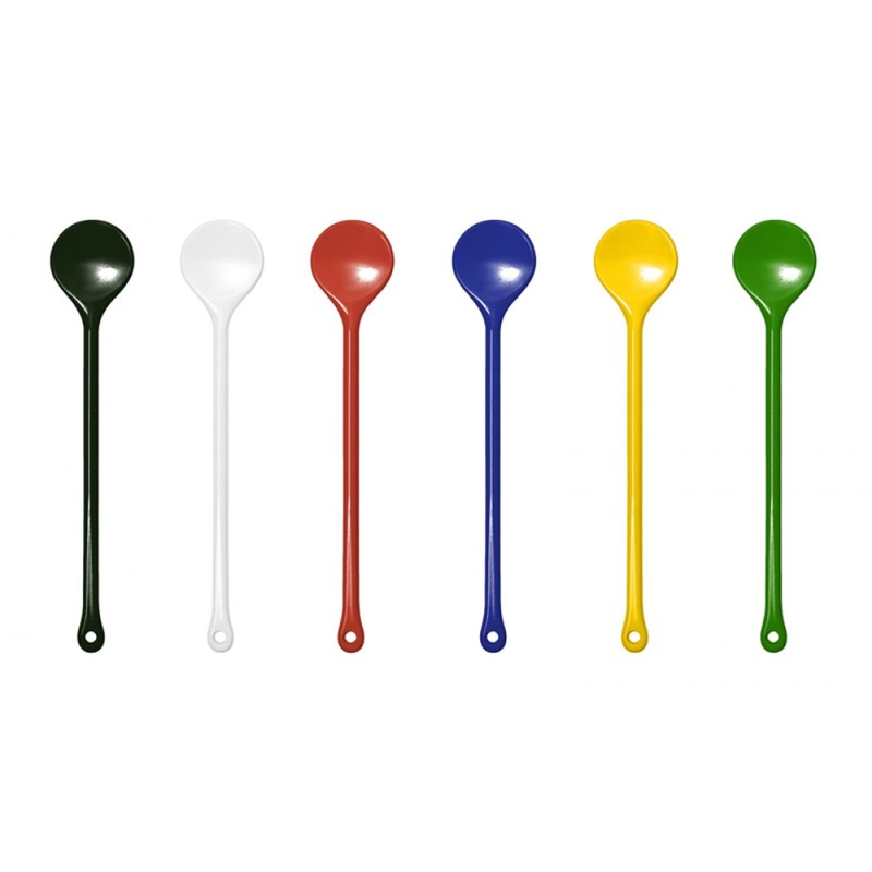 WACA 0221 Rundlöffel Küchenhelfer Mehrwegartikel 310 mm, Farbe:weiß