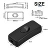 Zsanhua 2 Pieces Low Profile in-Line Torpedo Switch, 2A 250V