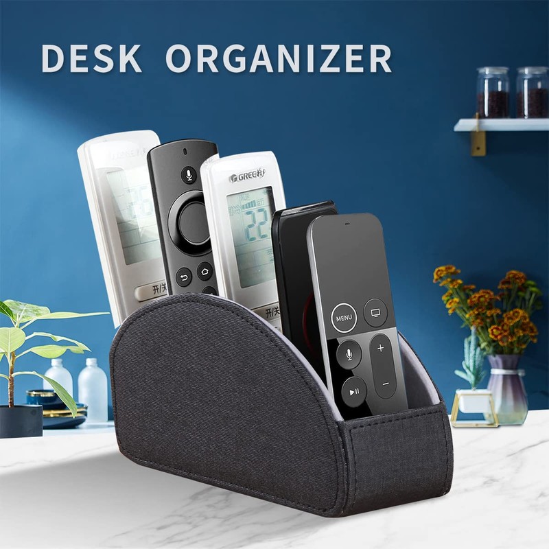 YAPISHI Remote Control Holder, 5 Rooms Desk Organizer and Decorations