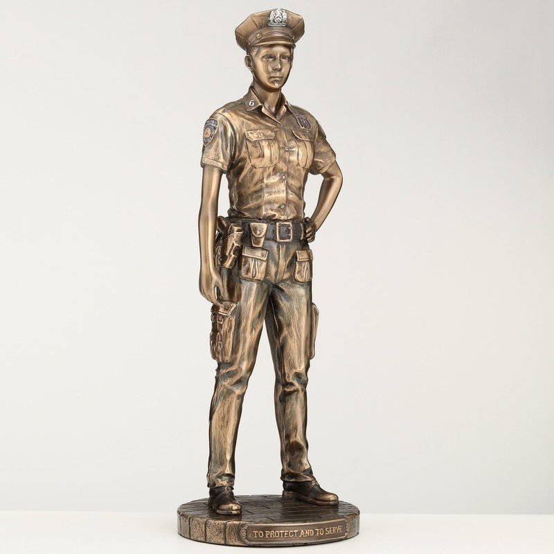 Veronese Design 11 3/8 Inch Police Woman Protect and Serve
