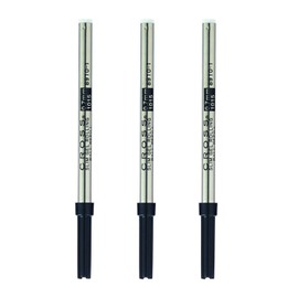 Cross Gel Rollerball Pen Refill (Black/Slim, 3-Pack) Bundle (3 Items)