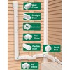 Plusluck 3" 22.5Ft Mini Split Line Set Cover, PVC Ductless