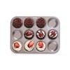 Fox Run Muffin and Cupcake Pan, 12 Standard Cup, Stainless
