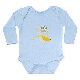 CafePress Anna Banana Body Suit Unisex Long Sleeve Baby Bodysuit Infant Romper