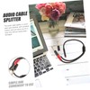 LABRIMP Audio Adapter Cable Headphones Jack Male Cord Dual Plug
