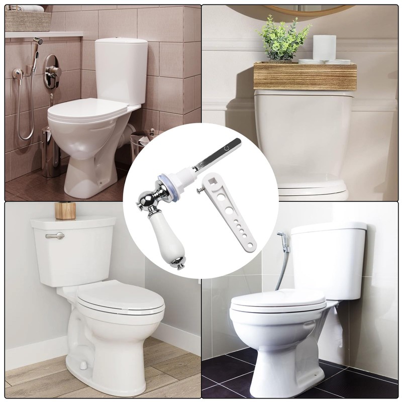 Ceramic Toilet Flush Handle, Traditional Victorian Toilet Flush Handle Replacement