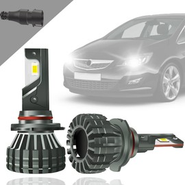 Chemini 9005 HB3 LED Headlight Bulb for Car High/Low Beam Headlight Super Bright Replace Halogen Headlight Bulb Mini Design 6000K Xenon White Pack of 2