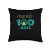 Happy 100th or 100 Days of School Time Flies Frog