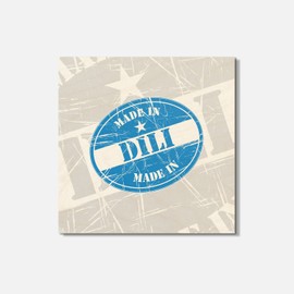 Unbranded Made In Dili Grunge Travel 4'' X 4'' Square Wooden Coaster