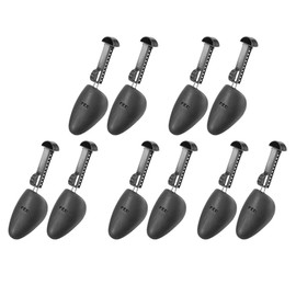 Tiamu 5 Pairs Shoe Stretcher for Men and Women, Plastic Shoe Stretcher, Shoe Wide Shoes, Shoe Stretcher, Adjustable Length Shoe Stretcher, Metal Spring Shoe Stretcher, Men (Black), black