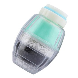Grifo Purificador de Agua Saludable Activado Carbono Filtro de plástico Grifo de Ahorro de Agua Hogar Suministros de Cocina(Verde)