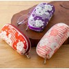 Noren Retro Flower Glasses Case, Double Weave, Zipper, Glasses Case,