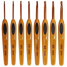 Crochet Hooks Set,Ergonomic Crochet Hooks with Number Marks for Grandmothers,Moms,Children,Beginners