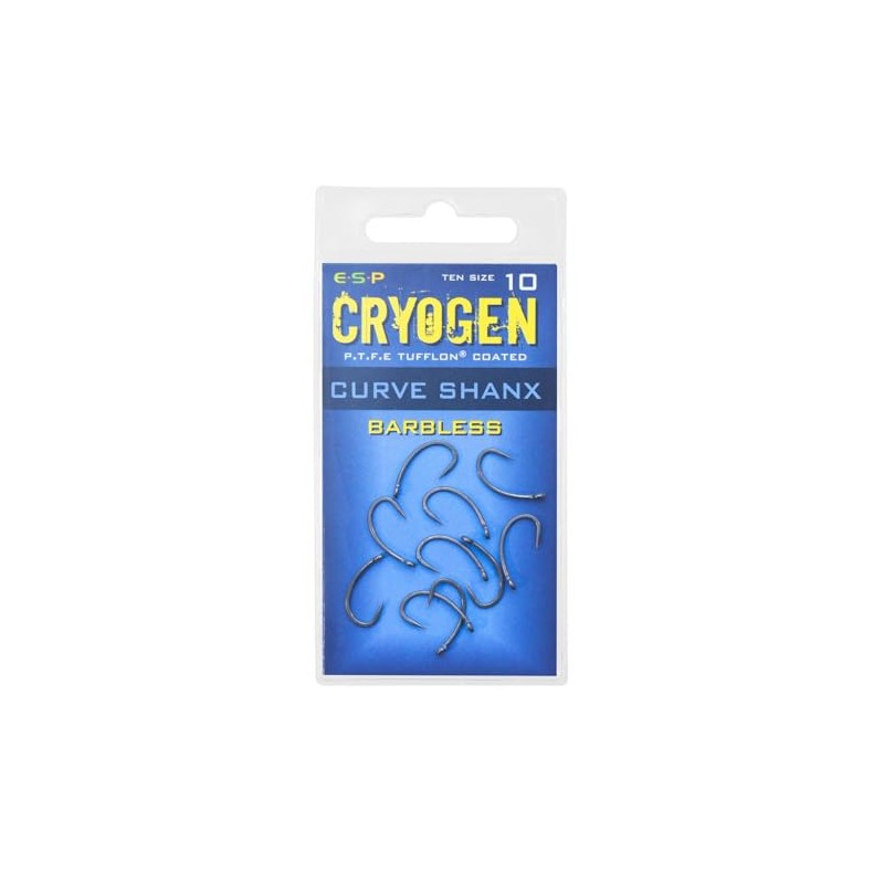 ESP Cryogen Curve Shank Barbless Hooks: 7