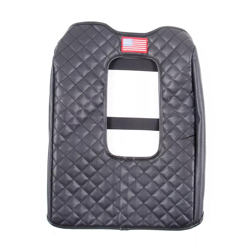 car-king888 Leather Black Car Armrest Box Cover Protector Case For