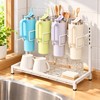 40oz Tumbler Water Bottle Organizer Rack, Metal Cup Holder and
