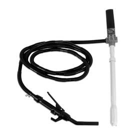 TERA PUMP - Chemical-Resistant 20 Gallon Barrel Pump (Battery Powered Fuel Transfer Pump) Telescopic Intake, 10FT Hose for Methanol, Ethanol, DEF, Mild Solvents, Windshield Washing Fluid