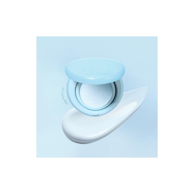 TOCOBO Glow Tone Up Sun Cushion 01 Cotton Blue SPF50+