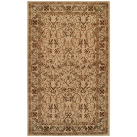 SUPERIOR Heritage 8' x 10' Ivory Area Rug, Contemporary Living Room & Bedroom Area Rug, Anti-Static and Water-Repellent for Residential or Commercial Use, 8-feet by 10-feet