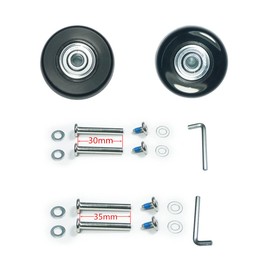 [YongXuan] Silent Series Caster Wheel Replacement Tire Kit for Suitcases, Shopping Carts, Carry Bags, Wheels, Caster Replacement, DIY Repair, Replacement (1.8 x 0.2 x 0.7 inches (45 x 6 x 18 - 30, 35