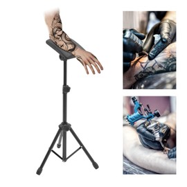 WUPYI Tattoo Tripod Stand,Portable Tattoo Arm Leg Rest Tripod Armrest Stand Tattoo Studio Sponge Arm Rest Studio Adjustable 73-137cm