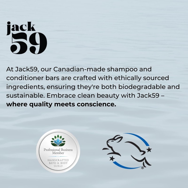 Natural Shampoo and Conditioner Set, Solid Shampoo and Conditioner Bars