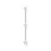 Thomas Sabo Women's 925 Sterling Silver Stud Earring with White