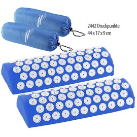 newgen medicals Wellness massage roll: set of 2 relaxation neck pillows, 2442 pressure points, 44 x 17 x 9 cm (massage bolster, acupuncture bolster)