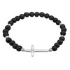Kuzzoi Buddha 0210991923 Men's Bracelet Natural Stone Pearl Bracelet Lava