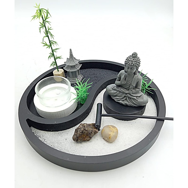 Inspirational Gifting Buddha Garden Kit - 20cm diameter Japanese Buddha