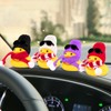 wonuu Car Dashboard Decoration Scarf Rubber Duck, Yellow Ducks Ornaments